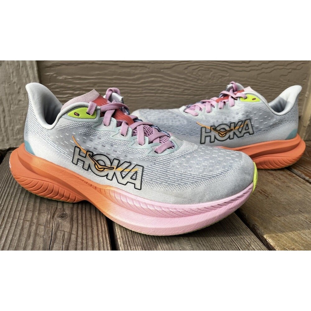Hoka One One Mach 6 Wide Women’s 8.5D Running Shoes Illusion Dusk 1147834 ISK